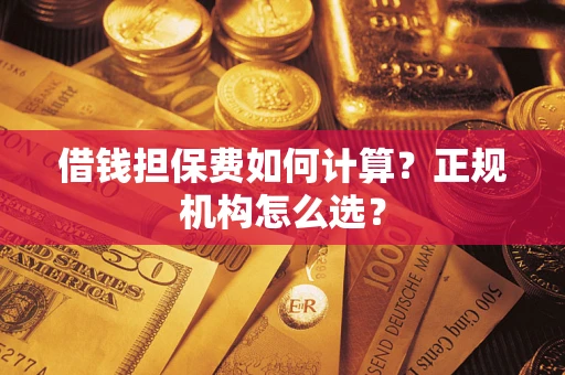 济南借钱担保费如何计算？正规机构怎么选？