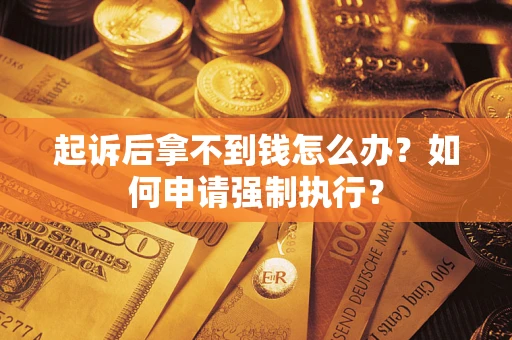 济南起诉后拿不到钱怎么办？如何申请强制执行？