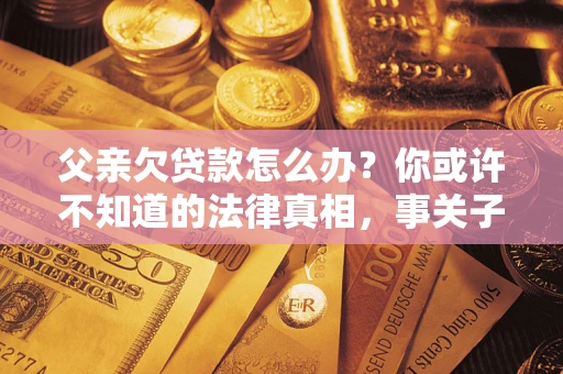 济南父亲欠贷款怎么办？你或许不知道的法律真相，事关子女未来