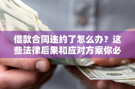 济南借款合同违约了怎么办？这些法律后果和应对方案你必须知道